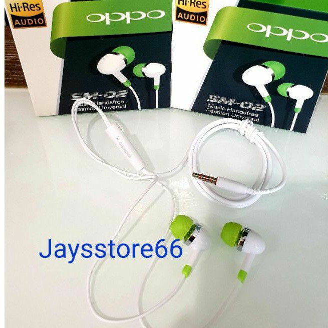 Handsfree Headseat Earphone Oppo SM-02 Plus Mic