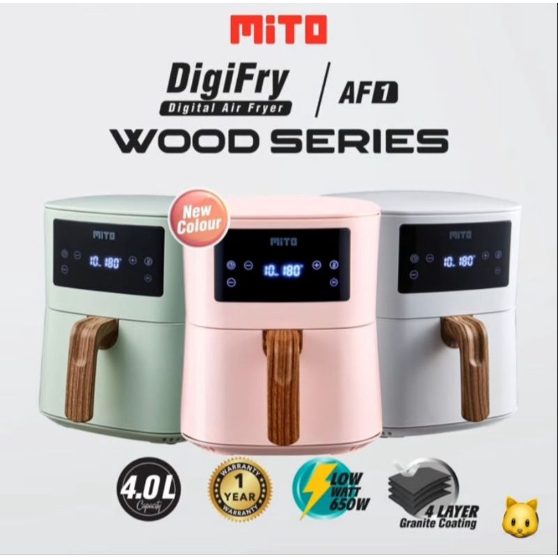 MITO DIGITAL AIR FRYER AF1 TOSCA/WHITE/PINK FREE BUBBLEWRAP