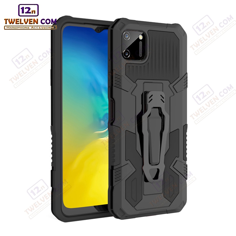 Case Shockproof Realme C11 Armor Hardcase Stand Clip