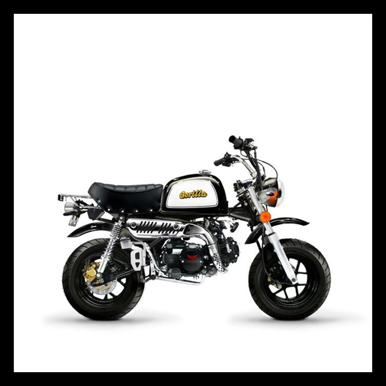 Gazgas Gorilla 110 Sepeda Motor Mini - Putih TERMURAH