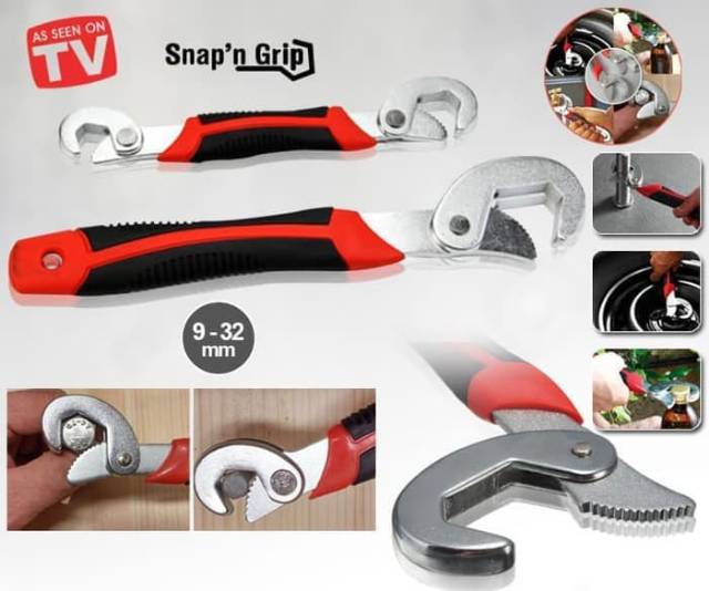 Kunci Inggris Serbaguna Kunci Pas Universal Snap N Grip