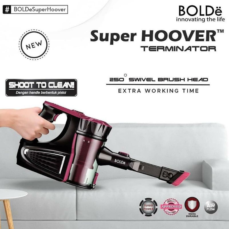 Penyedot Debu Vacuum Cleaner BOLDe Super Hoover Terminator Garansi Resmi