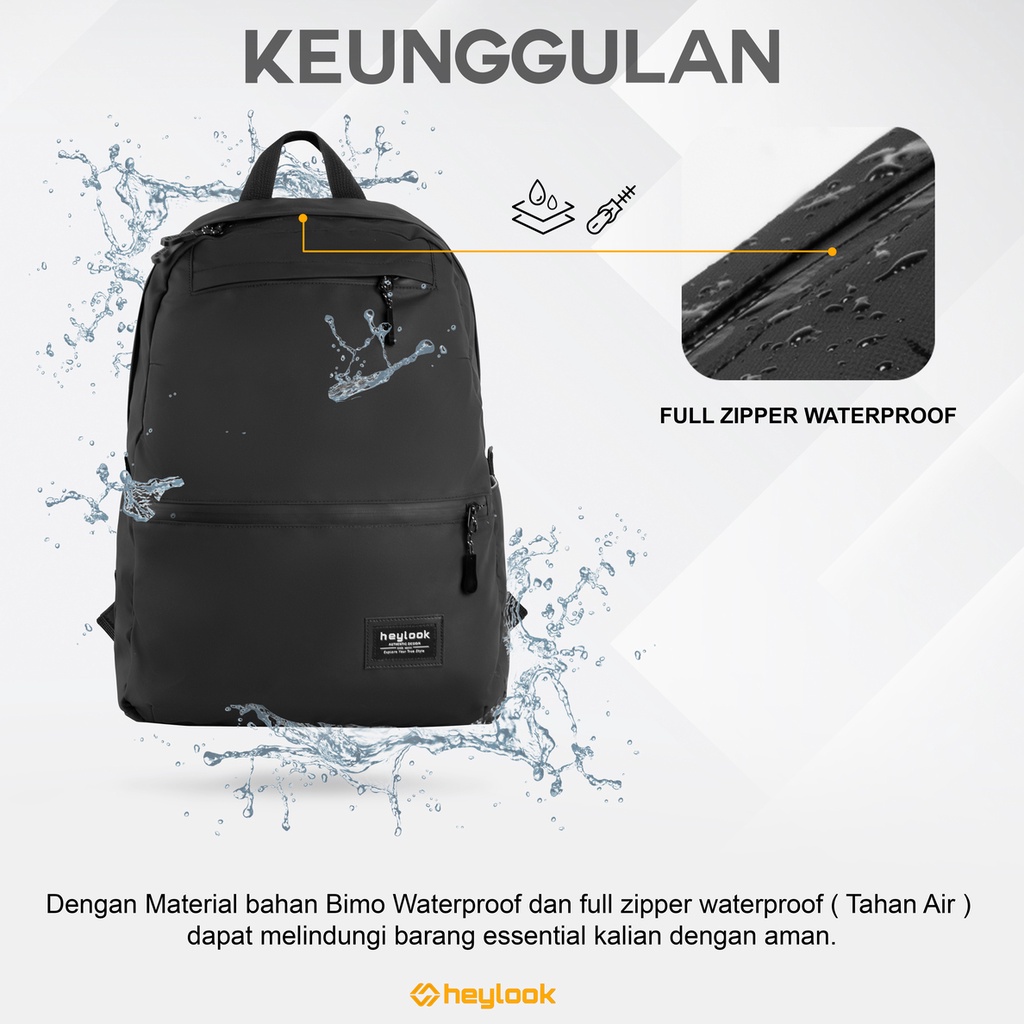 Tas Ransel Laptop Waterproof Pria Tas Laki Laki Backpack Sekolah Kuliah Kerja Remaja Dewasa Trendy Tas Ransel Besar Kasual Sporty Cowok Traveling Rekreasi