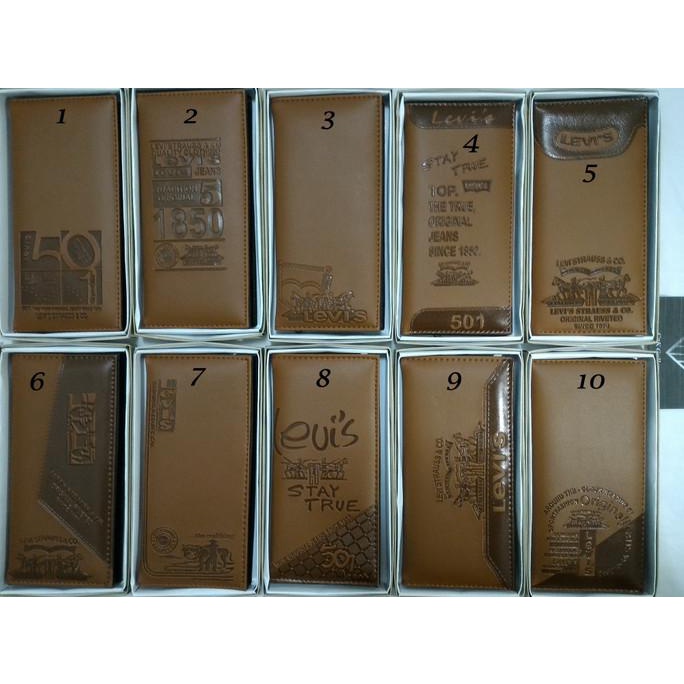 Murah Dompet Kulit Levis Pria Panjang Dls-001 Bergaransi