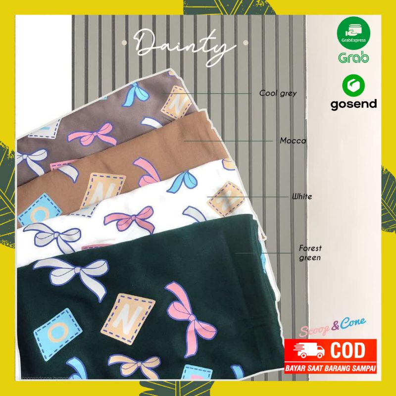 KERUDUNG MONEL DAINTY SERIES HIJAB SEGIEMPAT ORI TERBARU BY SCOOPANDCONE