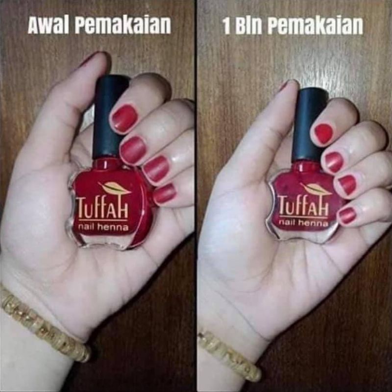 AWET SAMPAI KUKU TUMBUH / TUFFAH / RAZETA / CERIA / NAURAA / NAURA / Henna Kutek Kuku Halal / Kutek Muslimah/ Inai kuku Arab Nail Hena sah wudhu dan sah sholat TUFFAH