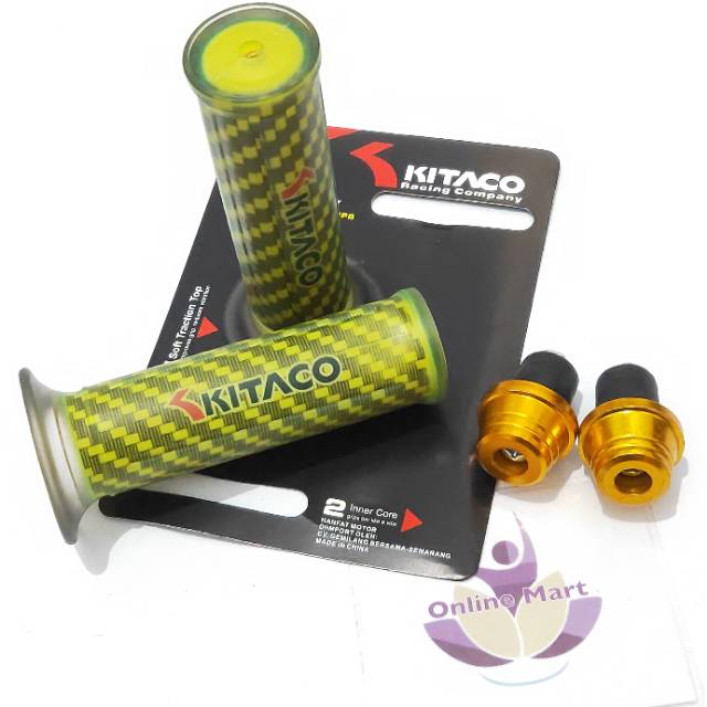 Grip Handgrip karbon merek Kitaco Free Jalu stang CNC