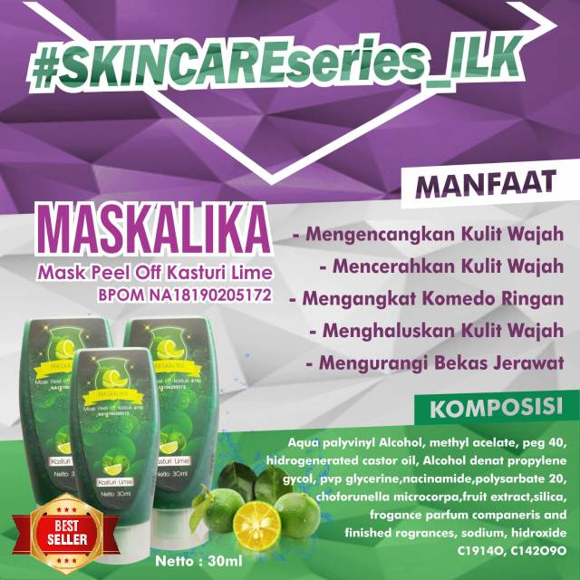 Masker Wajah Limau Kasturi Maskalika Indonesia