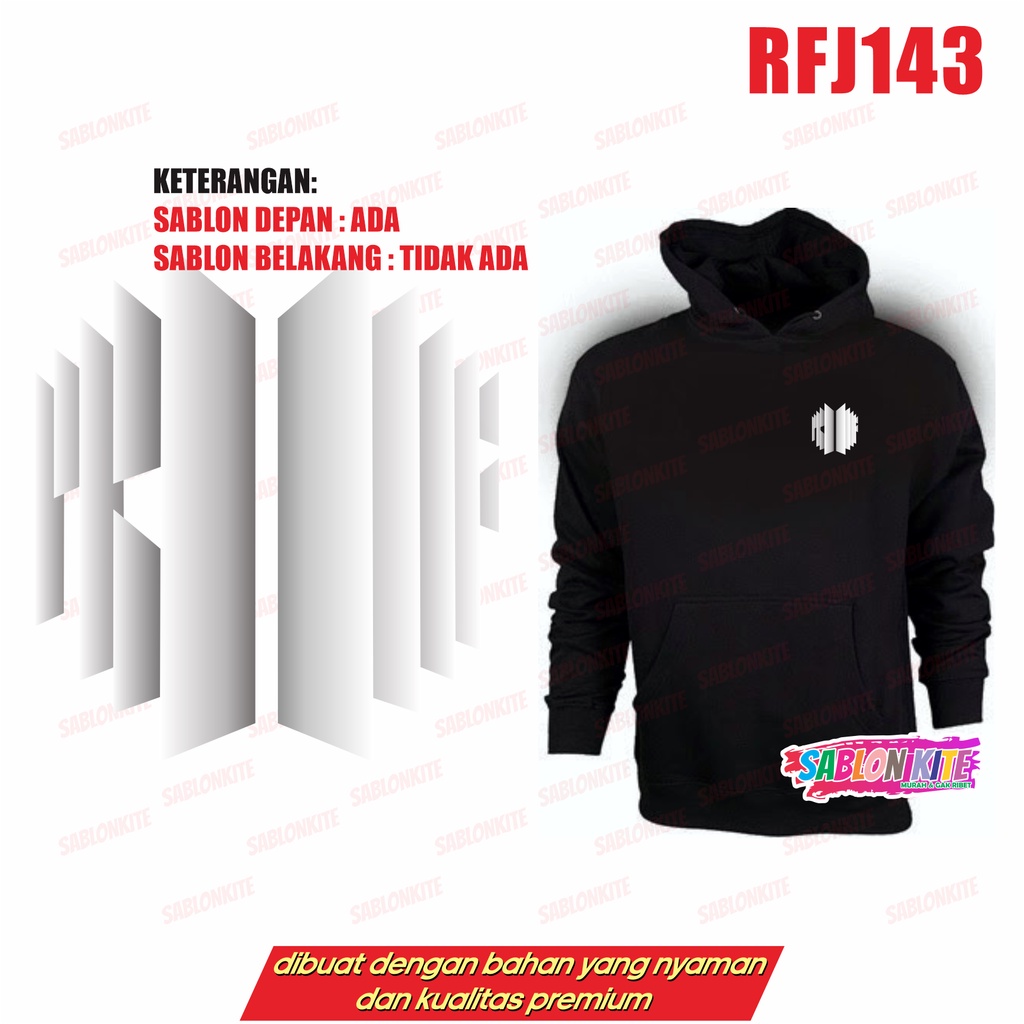 MURAH!!! SWEATER HOODIE KPOP PROOF LOGO KECIL RFJ143