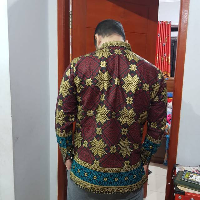 KEMEJA COUPLE MALIKA SET (UNTUK ORDER CEWEK DI FOOT LAIN YA)BATIK JUPRI BATIK SONGKET