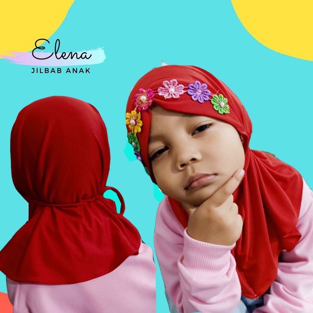 KERUDUNG ANAK ANAK / HIJAB INSTANT ANAK / Jilbab Instan Bayi dan Anak 2-4 Tahun ALANA