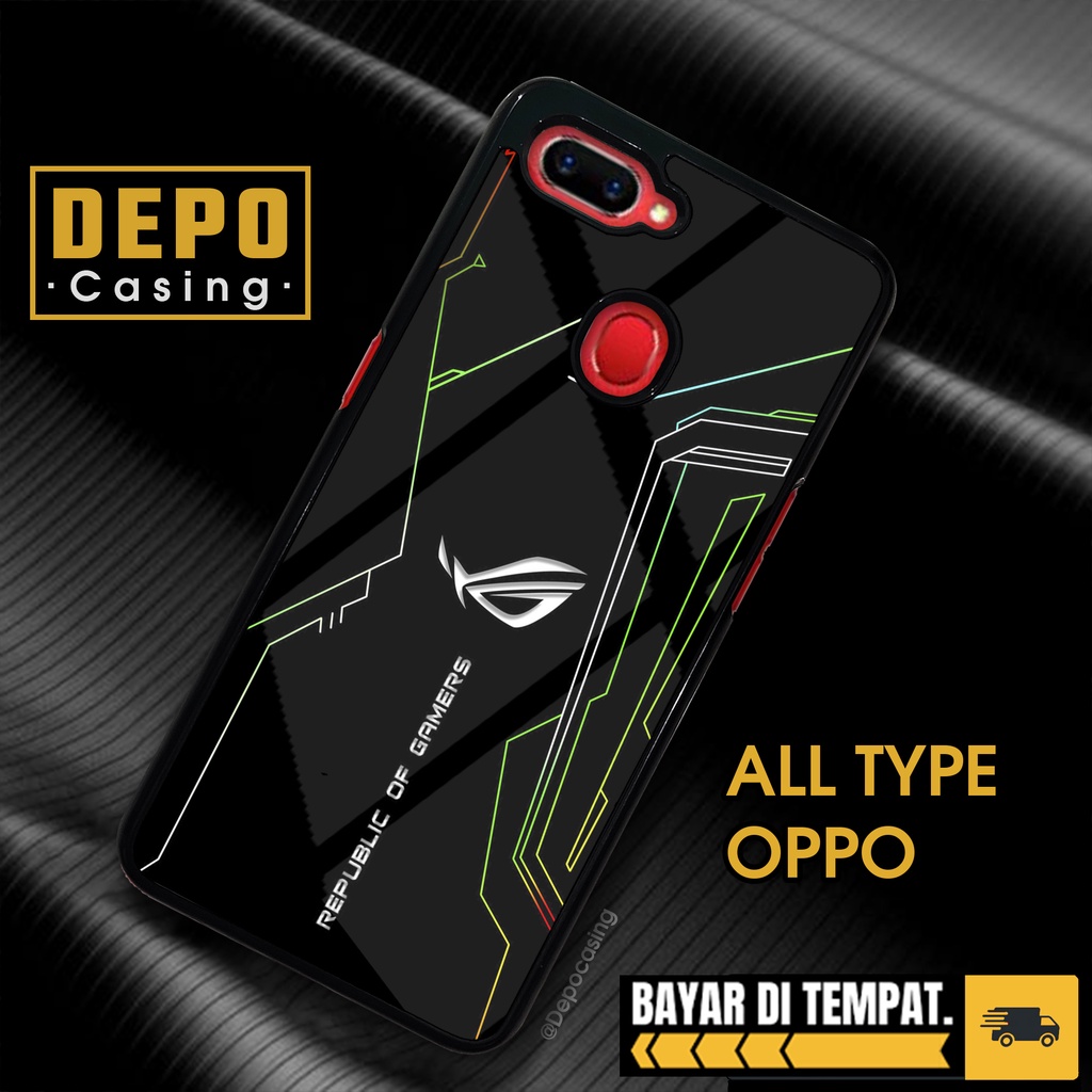 Case Oppo A5S A7 A11K A12 Casing Oppo A5S A7 A11K A12 Depo Casing [ROG1] Case Glossy Case Aesthetic 