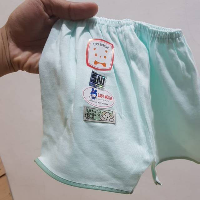 (3 Pcs) Celana Pendek Bayi Boboho Allsize Baby Mocha Little Boboho / BABY MOCHA CELENA SEGI EMPAT