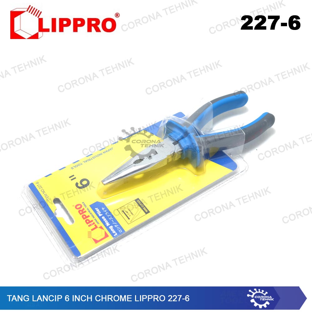 Lippro 227-6 Chrome - Tang Lancip 6 Inch