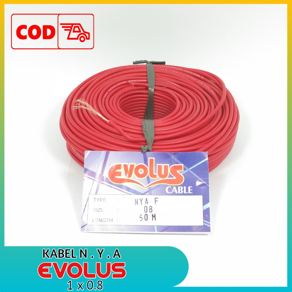 EVOLUS Kabel NYAF 1 x 0.8 - 50 Meter