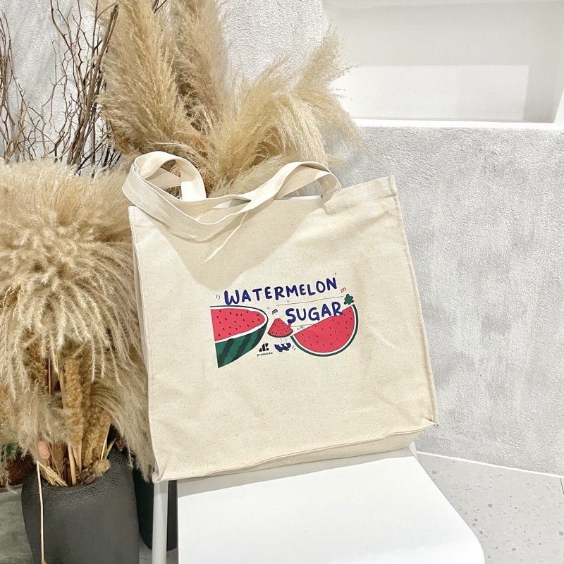 Prassa.ku | Watermelon Sugar - Tas Tote | Totebag Kanvas Sablon