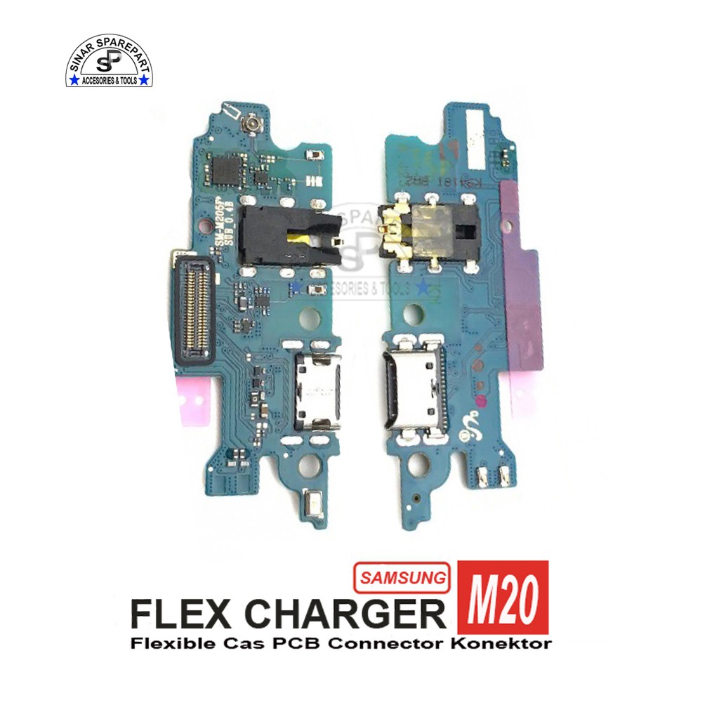 SAMSUNG M20 FLEXIBLE CAS PCB CONEKTOR Charger KONEKTOR CAS