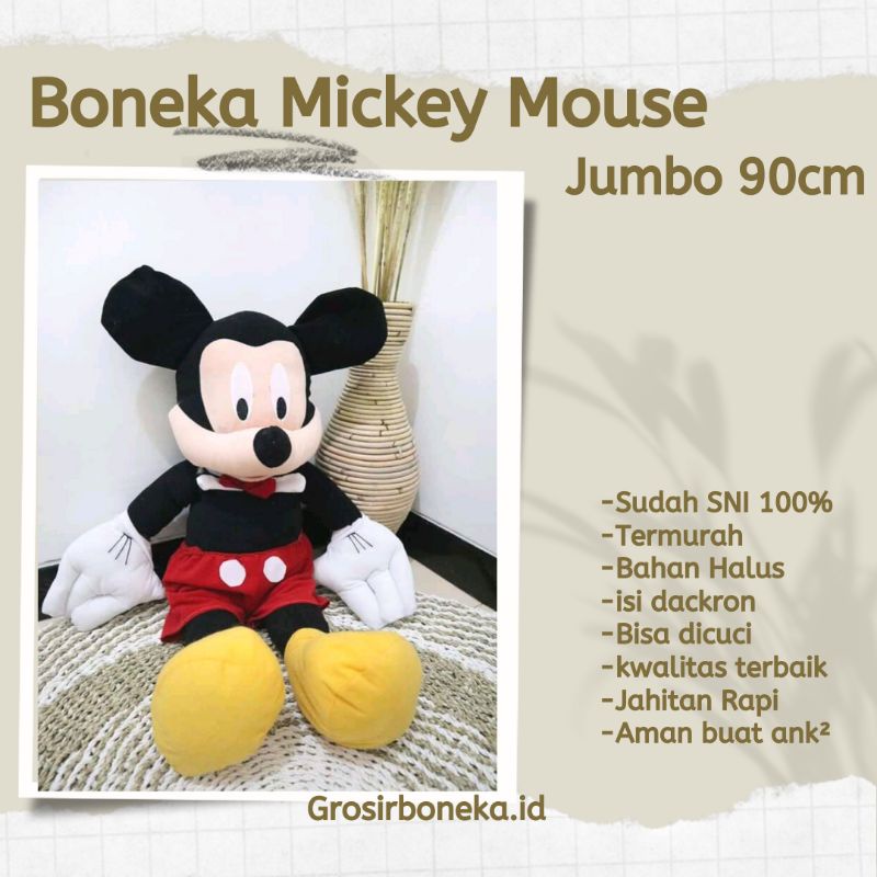 Boneka Micky Mouse Jumbo/Boneka Mickey Mouse Jumbo