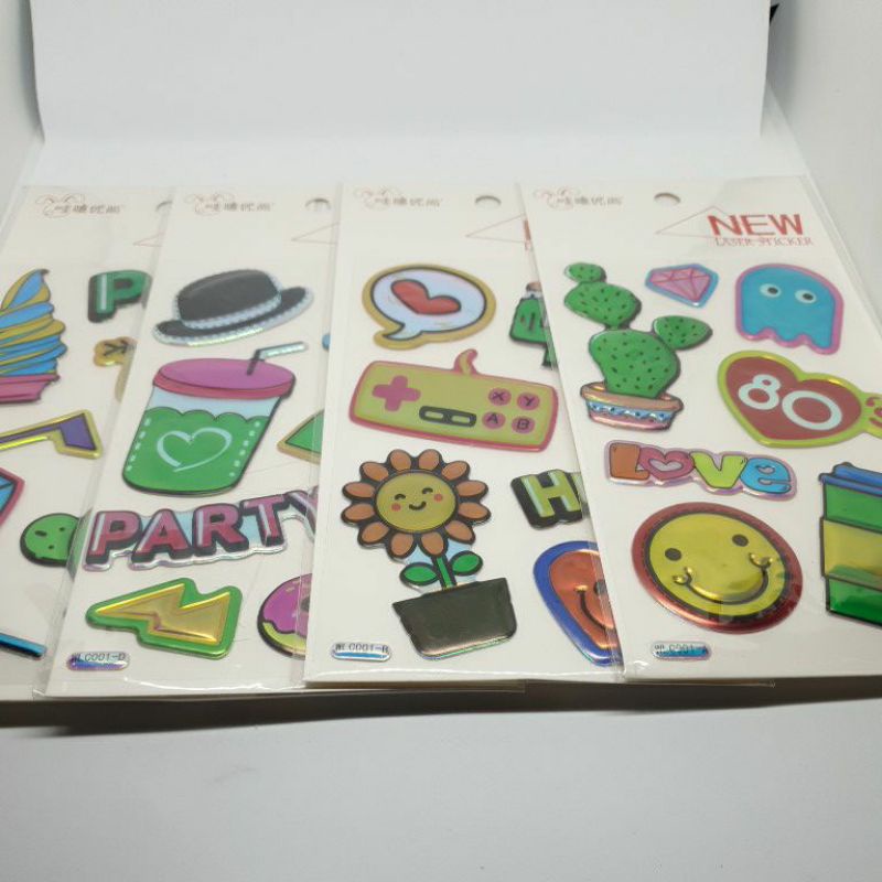 

Sticker Puffy Hologram Laser Sticker