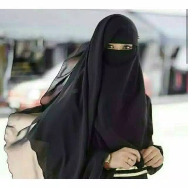 Niqob yaman 2 layer Promo khusus/Burqa' Masturoh 3 layer /Cadar Purdah Sifon