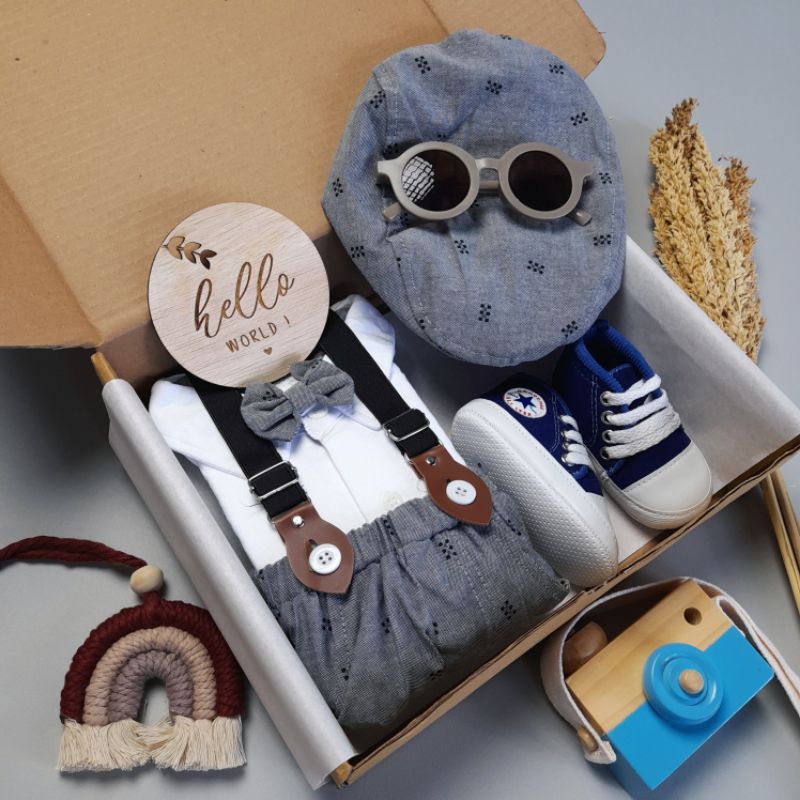 Exclussive Baby Boy Hampers / Kado Lahiran / Hampers Bayi/ Kado Bayi/ Kado Bayi Laki-Laki/ Baju Bayi-2