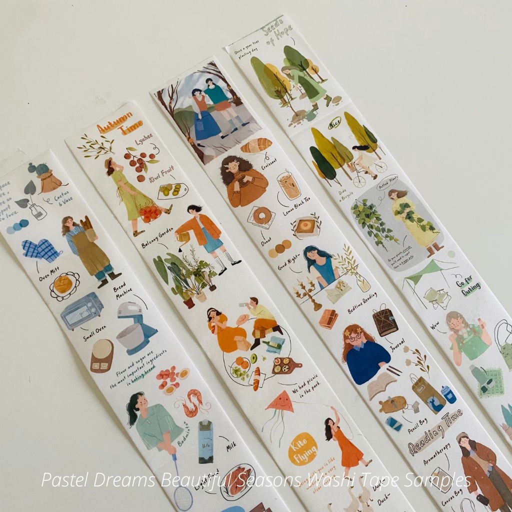 

Pastel Dreams Beautiful Seasons Washi Tape Samples