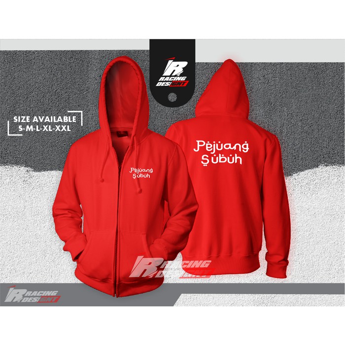 Jaket Hoodie Resleting Pejuang Subuh Terbaru Kualitas Distro -D2K