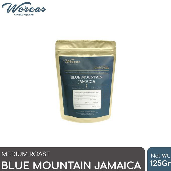 

Kopi- WORCAS Arabica Coffee Blue Mountain Jamaica 125gr Medium Roasted - KOPI BIJI -Biji-Kopi.