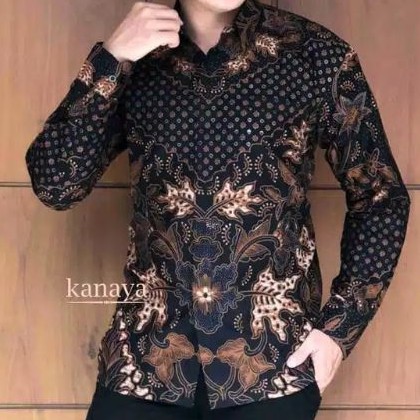 ATASAN BAJU BATIK PRIA Perwira  Baju Batik Pria  Lengan Panjang/Baju pria batik lengan panjang