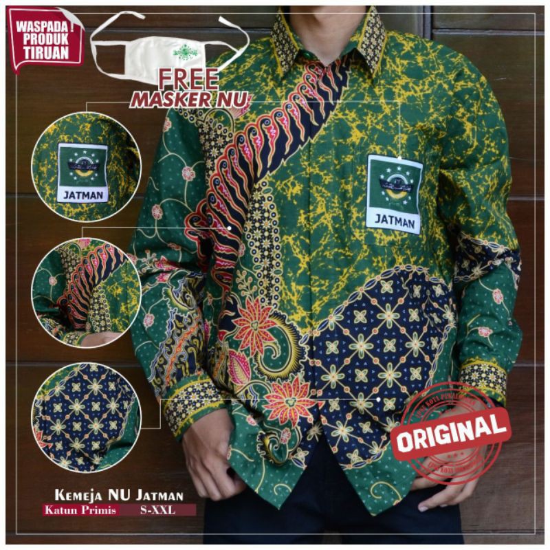 Batik NU /kemeja NU / Baju NU / Baju kemeja /Batik NU Pekalongan jatman