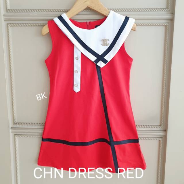 DRESS ANAK BRANDED IMPORT KUALITAS BAGUS MERAH PINK BIRU NAVY