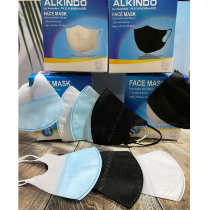 Masker Medis Duckbill 3Ply Izin Kemenkes - Masker Surgical Mask Duckbill Earloop Setara Sensi