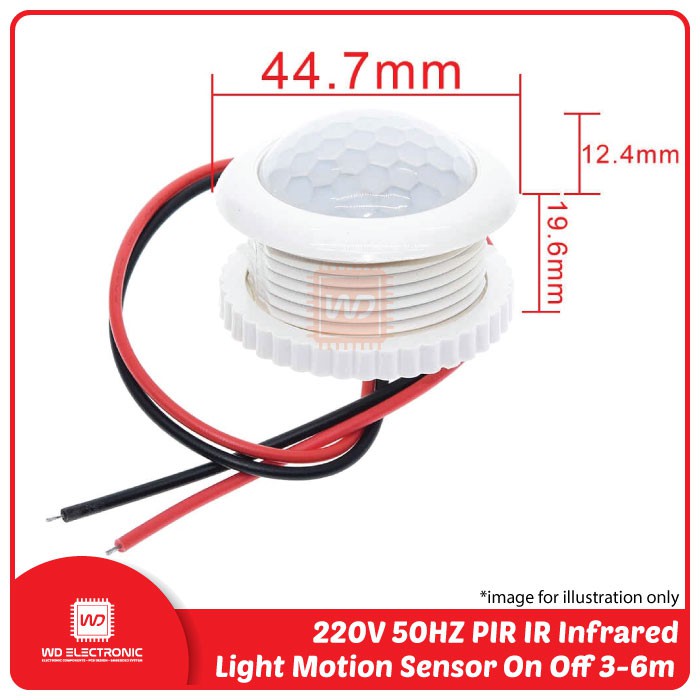 220V 50HZ PIR IR Infrared Human Induction Lamp Switch On Off 3-6m Top