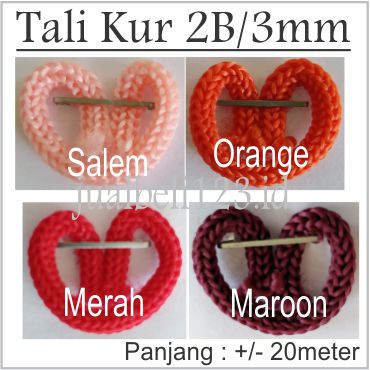 Tali Kur 2 benang atau 3mm 20 meter