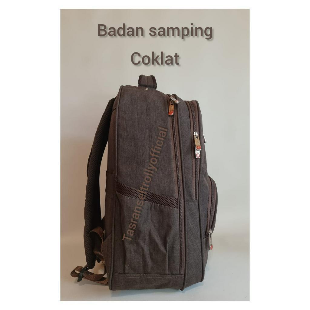 Tas Ransel Laptop Polo Interclub 19inch size Besar 100%original.