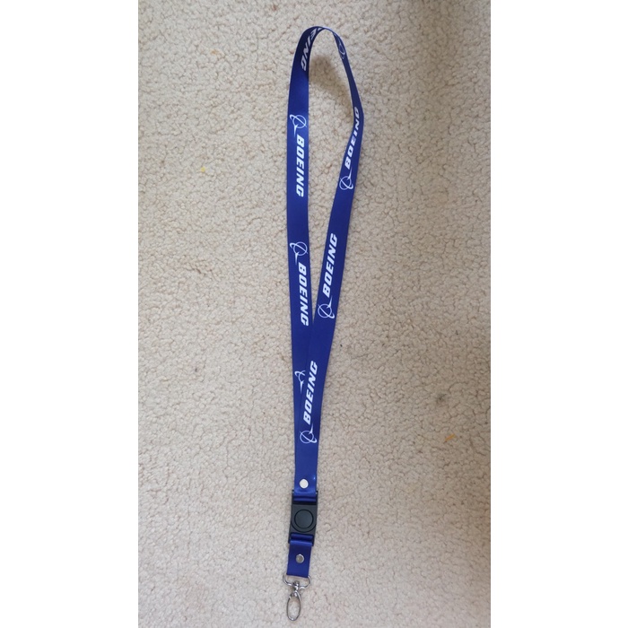 

Lanyard Boeing ID Card Holder 2 Sisi Gantungan Tali