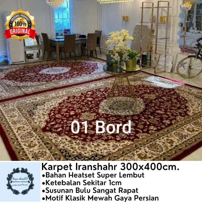 Karpet Permadani Mewah Iranshahr Mega Jumbo 300x400cm