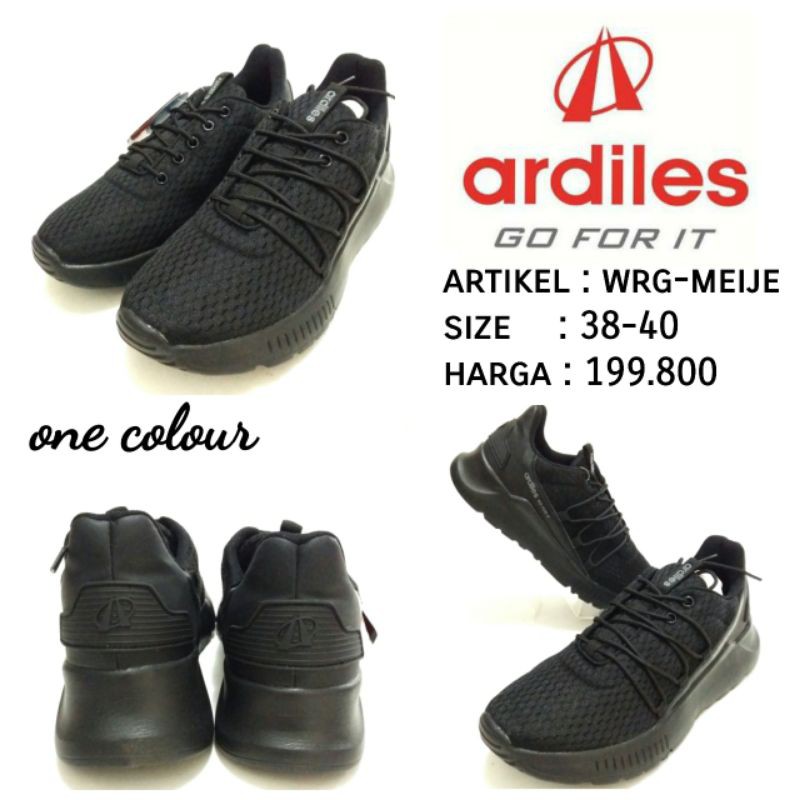 SEPATU SEKOLAH UNISEX FULL HITAM BY ARDILES MEIJE SIZE 38-40