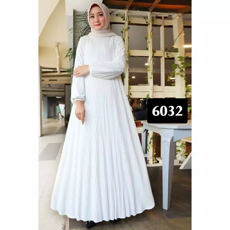 GAMIS PLISKET PUTIH POLOS PREMIUM JUMBO/GAMIS PLISKET PREMIUM /GAMIS PLISKET DEWASA/GAMIS PLISKET