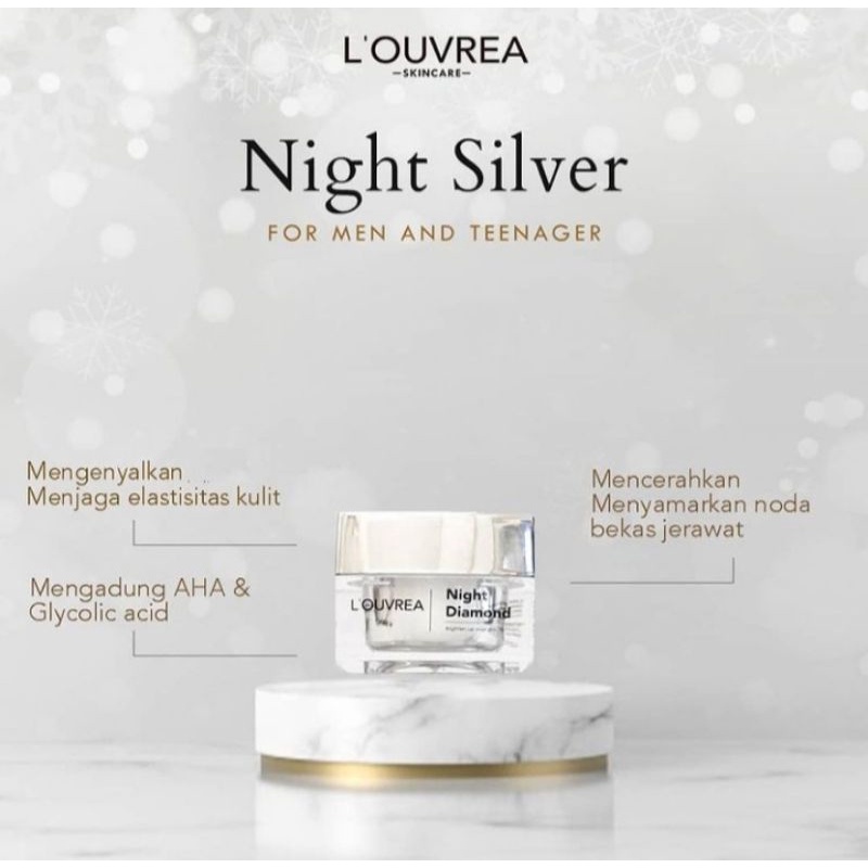 Krim Malam Silver Louvrea