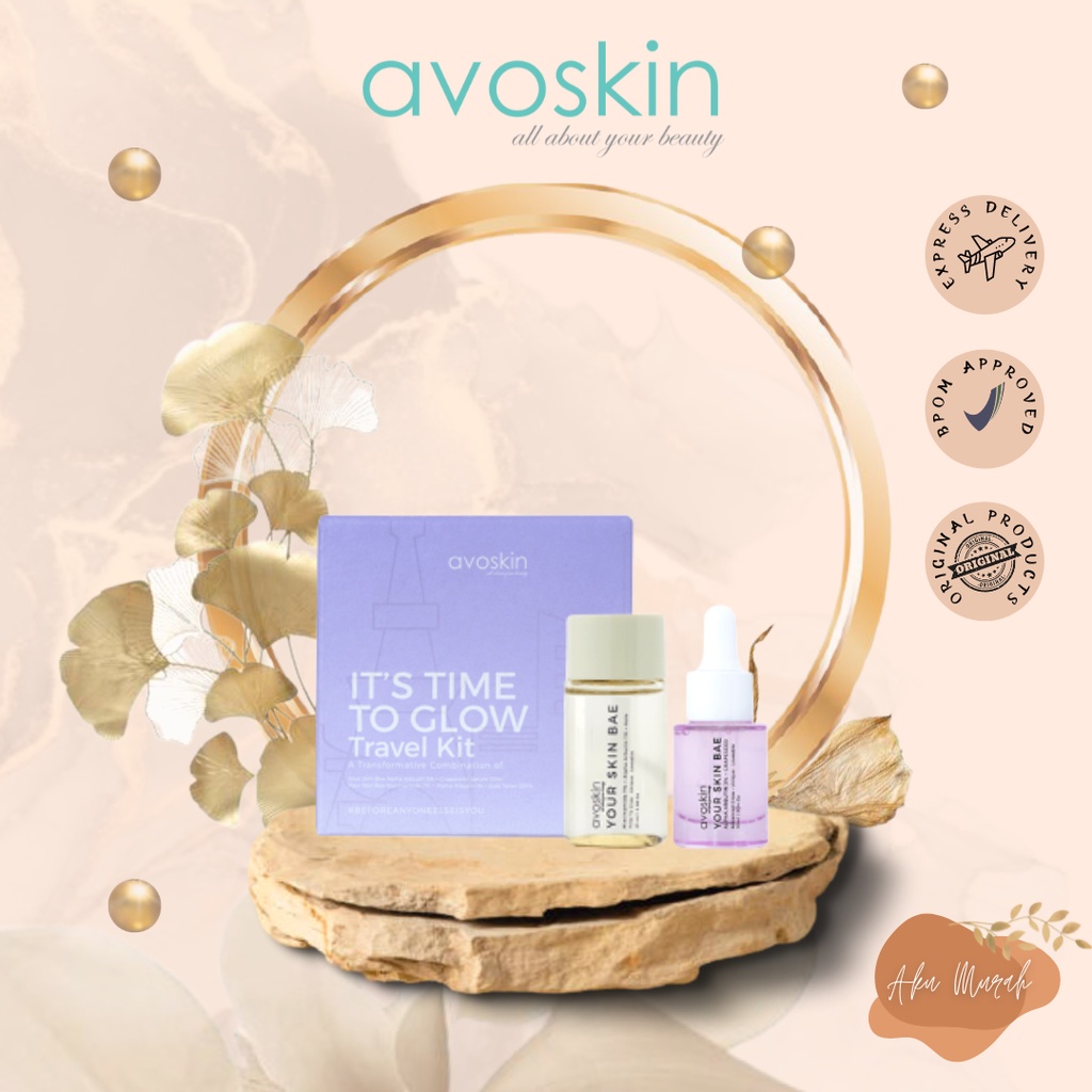 ✨ AKU MURAH ✨ [TRAVEL KIT] Avoskin Your Skin Bae It's Time To Glow Travel Kit