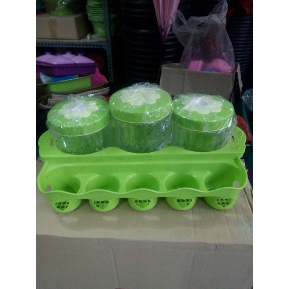 TERMURAH Toples set  keranjang tempat  Aqua Toples kue  