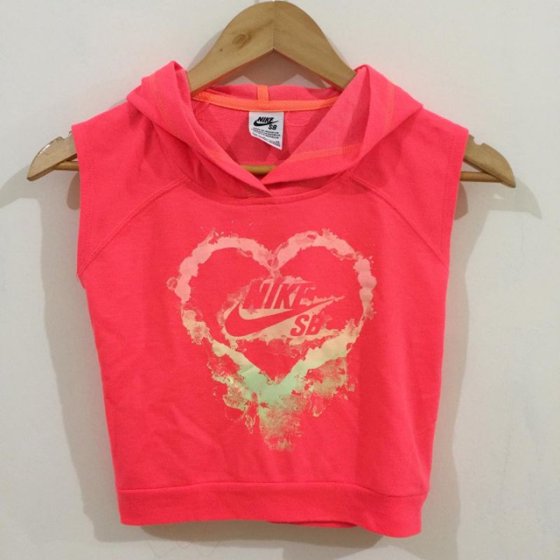 nike crop jaket tanpa lengan