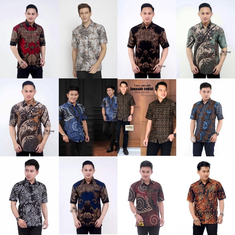 PROMO KEMEJA BATIK LENGAN PENDEK MASA KINI TERMURAH DAN TERBARU