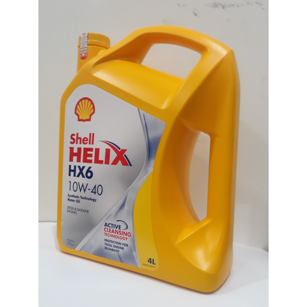 SHELL HELIX HX6 OLI MOBIL MESIN BENSIN DAN SOLAR