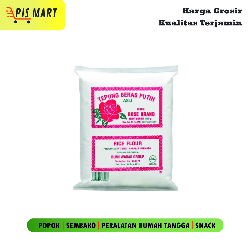 

Rose Brand Tepung Beras Putih 200gr / 500 gr Rice Flour