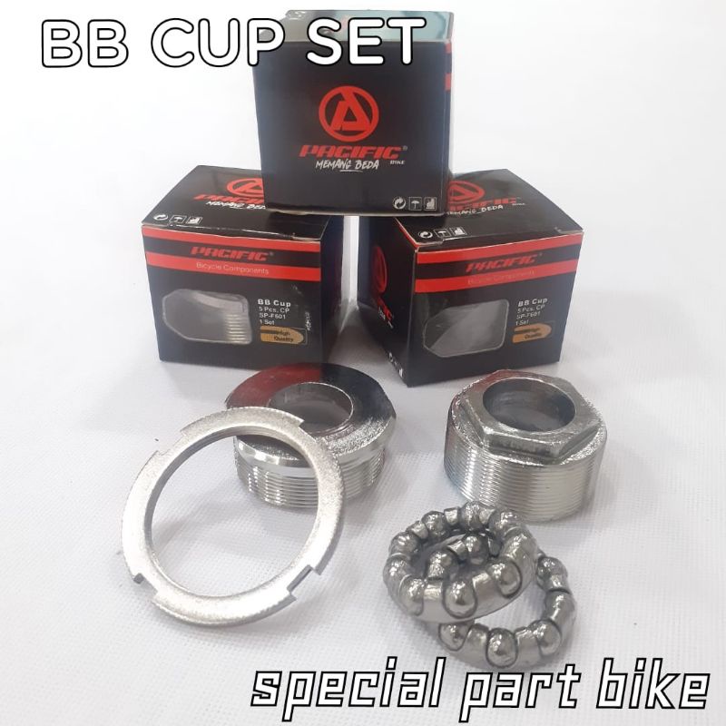 bb cup set pacific bottom Bracket pelor sarang chrome