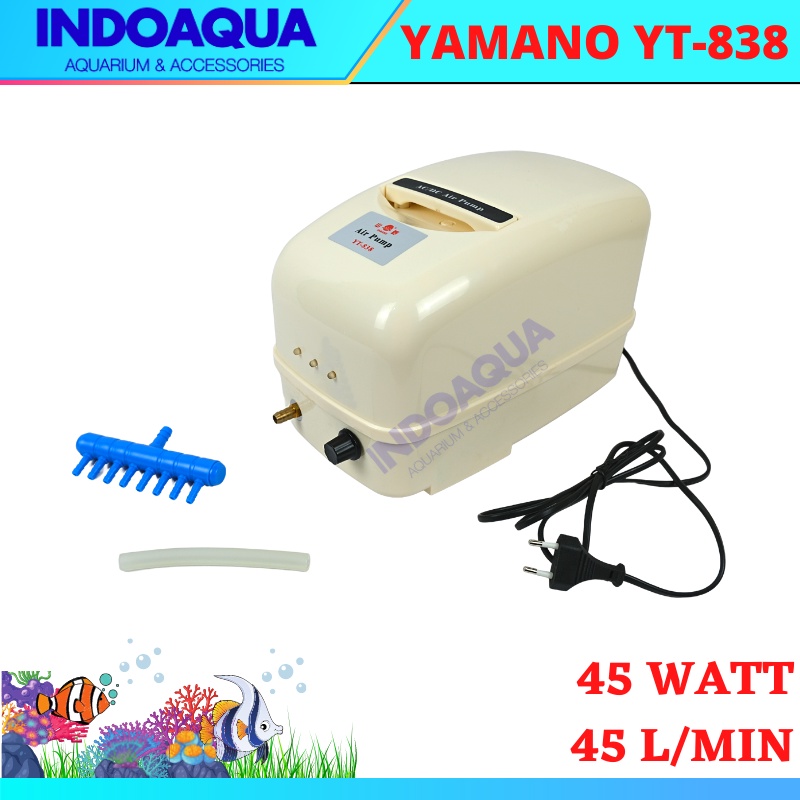 Pompa Udara Aerator Kolam Aquarium AC DC Yamano YT-838