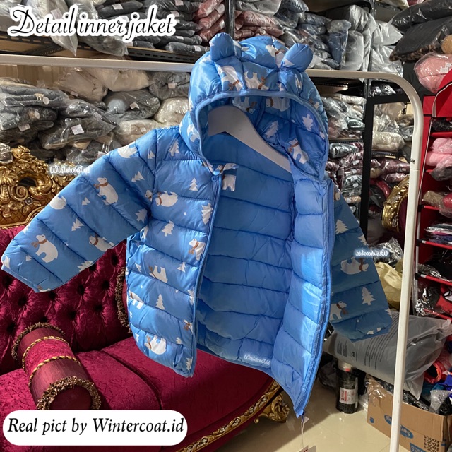 Polar Bear Winter jacket kids girls boys coat jaket musim dingin mantel anak gunung motor