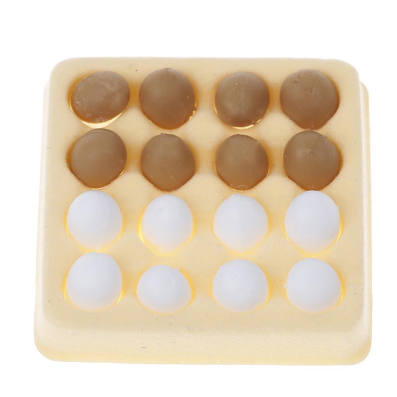 Miniatur Telur Karton Dengan 16pcs Telur Skala 1: 12 Untuk Rumah Boneka